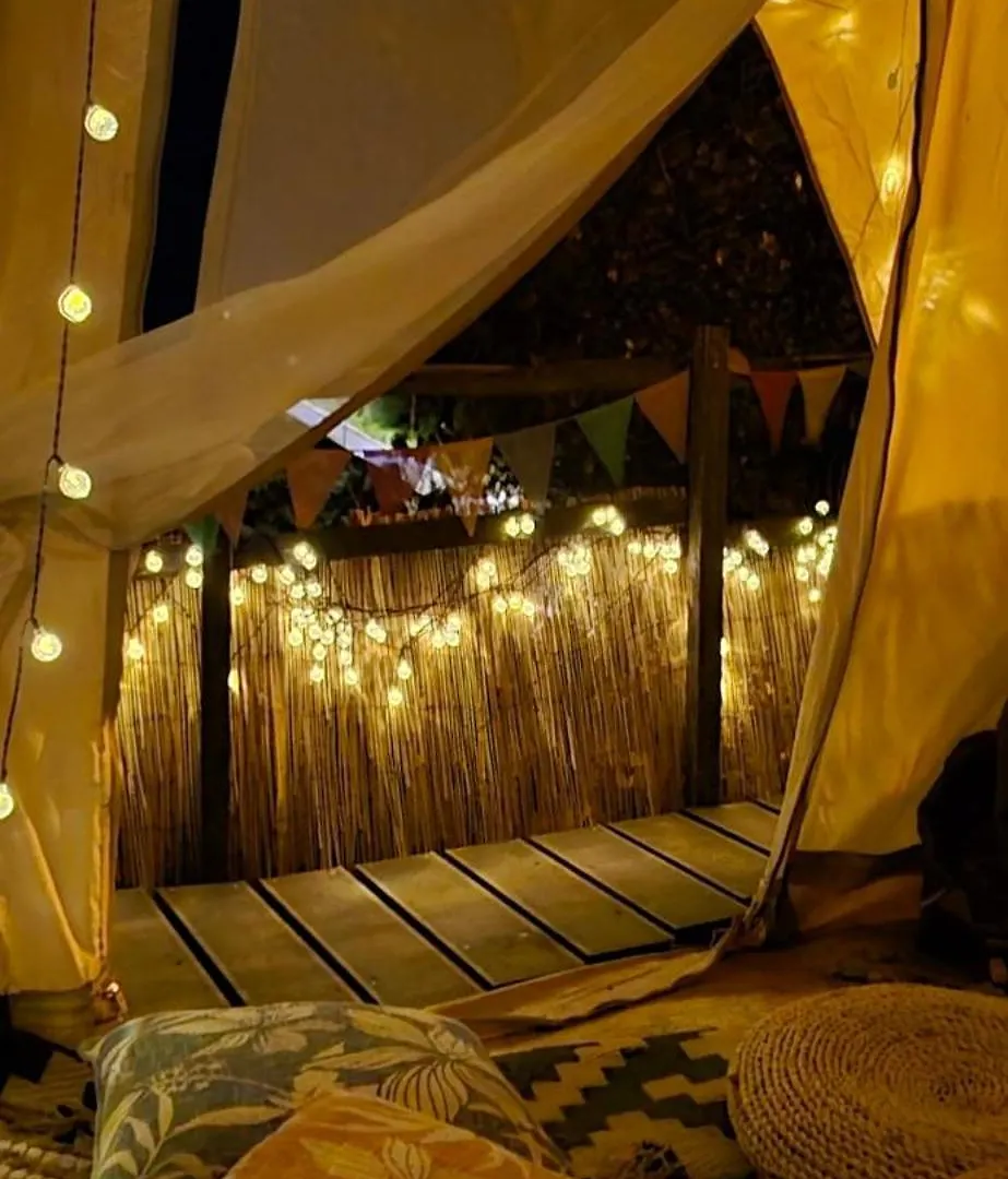 Romantic Glamping Bell Tent With Private Unique Bathroom Ponta do Sol  Portugal
